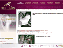 Tablet Screenshot of organisation-obseques.fr